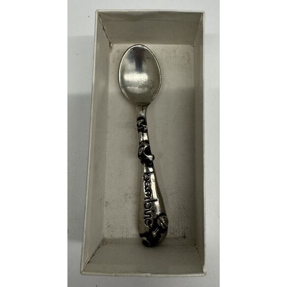 VINTAGE BAMBINO PEWTER BABY SPOON Grand Sales - Picture 2 of 3